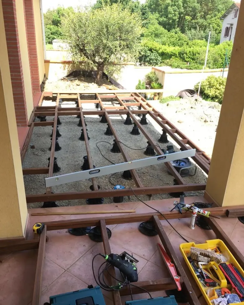 Réalisation d'une terrasse